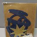 Over The Moon Baby Shower Decorations - Outer Space Birthday Party Banner (Navy Blue Moon)