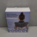 MORLIDEN Neck Heating Pad Microwavable for Shoulders, Warmer Wrap Microwave Heating Pad for Neck and Shoulders for Pain Relief (Navy Blue)