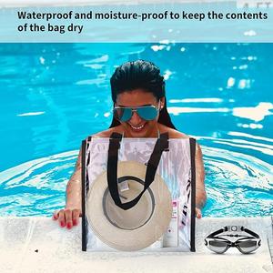 Clear Tote Bag Transparent Pack of 5