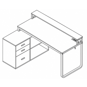 Shaped Desk