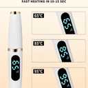 Heated Eyelash Curler - Heated Lash Curler Electric Eyelash Curler 3 Temp Settings for Makeup Tools for Achieving A Natural Curl and Long Lasting Eyelashes, Designed for Women, White
