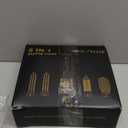 5 in 1 Hair Styler Curler & Hair Dryer Brush, Low-Speed Negative Ionic Air Styler Drying, Multi Hair Styler, Professional Blow Dryer Brush for Curling Volumizing Straightening Styling(Gray Gold)