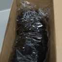 Marsui 400 Pieces Christmas Light Clips Outdoor Gutter Hooks Plastic Seasonal Weatherproof Clips Holiday Fence Hooks for Christmas Roof Tree Outside Hanging String Lights (Black)