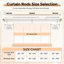 Gold Double Curtain Rods for Windows 66 to 120 Inch, 1 Inch Adjustable Decorative Crystal Long Dual Curtain Rod, Heavy Duty Vintage Double Drapery Pole with Gold Foil Finials for Living Room