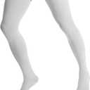 Doc Miller Thigh High Compression Socks - Open Toe, 20-30mmHg for Varicose Veins, Calf, Leg & Ankle Support, Pregnancy & Maternity Stockings, 2XL , Pair, White