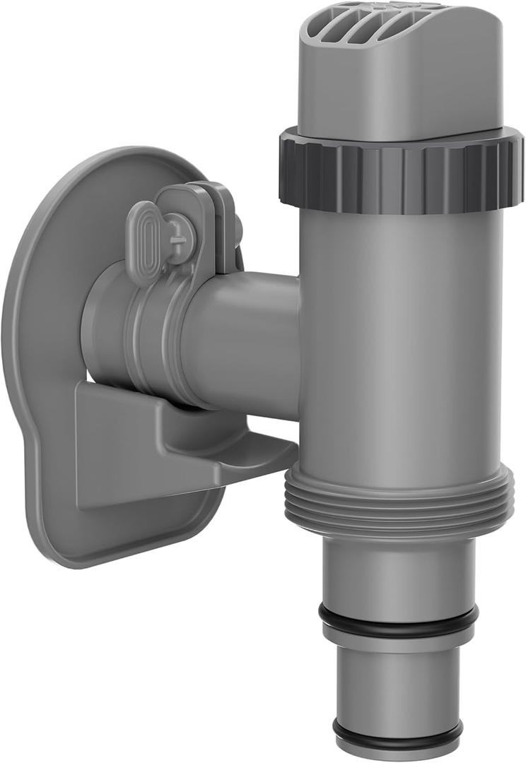 Above Ground Swimming Pool Plunger Valve & Swimming Pool Pipe Holder Set- Replacement Pool Accessories Compatible with Intex Pools
