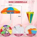 5 x UV Protection Phone Umbrella for Sun,Universal Adjustable Piggy Suction Cup Phone Stand Umbrella,Sun Shade (Colorful-Random Color)