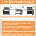 Genesis 2 Grill Parts for Weber Genesis 4 Burner GS4 Genesis II/II LX 400 SER, Genesis 400 (2022 YRS) Grill Accessories for Weber Grill Grates 66089 66097, Flavorizer Bars 66033, Heat Deflector 66686