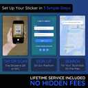 3 x MESSAGENES Google QR & NFC Review Sticker - 4-Pack - Boost Business Reviews - iPhone & Android - 3.39"x2.17"