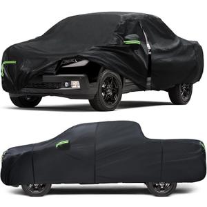 Car Cover Custom Fit for Honda Ridgeline 2006-2024,6 Layers Truck Cover Waterproof All Weather for Automobiles,Outdoor Full Exterior Cover,Rain, Sun, Wind Protection,Black