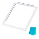 UPGRADED 241969501 Shelf Frame without Glass Refrigerator Compatible with Frigidaire Shelf Replacement Refrigerator Crisper Drawer Pan Cover Parts LFSS2612TF0, FGHS2631PF4A, FFSS2615TS0 Shelves