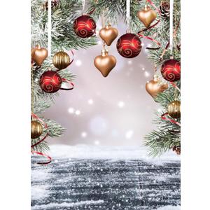 AIIKES 6x9FT Christmas Backdrop for Photography - Vinyl Snow Photo Backdrop Home Party Decoration Photo Booth Studio Props 11-346