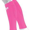 OS1st Calf Compression Sleeves for Men & Women relieves shin splints, leg fatigue and reduces recovery time (Small, Pink)