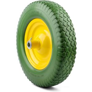 Wheelbarrow Tire - FLAT FREE- Never have a Flat Again - Universal Fit - Industrial Grade