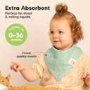 KeaBabies 8-Pack Muslin Baby Bibs for Boys, Girls - Muslin Bandana Drool Bibs for Baby Girl & Boy, Drooling Newborn, Teething Toddler, Infant 0-36 Months, Soft Cotton Extra Absorbent (Mirage)