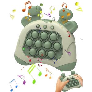 Quick Push Bubble Game, Finger Toys Fast Push Bubble Game- Improve Reaction Speed and Reflexes, Fast Pop It Game, Bubble Pop Game, Parent-Child Interaction Pop Game Fidget Toy Essen (Green)
