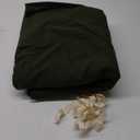 Linen Feel Olive Green Duvet Cover Oversized Queen Size 98'' L x 98'' W, 100% Washed Cotton Duver Cover with Zipper Closure Plus 2 Pillowcases, Cozy and Breathable (Oversized Queen (98" x 98"), Olive Green(no Comforter))