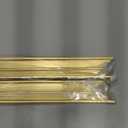 MECCANIXITY Brass Rod,Brass Solid Round Rod 0.8mm/0.03inch Diameter 250mm Length Lathe Bar Stock for RC Model DIY Craft Pack of 20