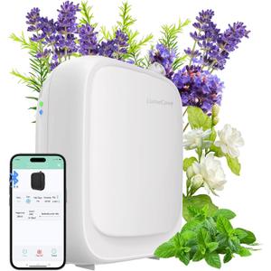 Waterless Essential Oil Diffuser for Home and Commercial Use, Up to 3000 sq ft, Aromatherapy Scent Diffuser for Large Rooms with Smart APP (Oils Not Included) White