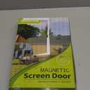 Magnetic Screen Door -Fit for Door Size:32x80 Inch, Hands Free Mesh Partition, Heavy Duty Screen Door Mesh Curtain Keeps Bugs Out, Frame Hook & Loop, Pet and Kid Friendly, Itself Size 34x82 (Polyester-Black)