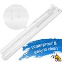 MAXTID Large Door Draft Stopper 30 Inch for Small Size Bedroom Door Fits 0.5 to 1.7" Gaps White Under Door Draft Blocker Doors Seal Gap Draft Guard for Bottom of Doors