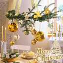 3 x JUNEBRUSHS 120Pcs Christmas Ornament Hooks and Strings, Christmas Ornament Hangers with Snap Ornament String Hooks for Christmas Tree Holiday Party Hanging Decorations (Gold, Silver)