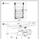 Sakugi Clothes Drying Rack, Foldable 2-Level with 70" Adjustable Wings, X-Large