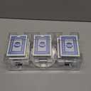 DNB Canasta Card Game Set - Includes 9 Decks of Blue Scored Playing Cards a Revolving Card Tray 50-Page Score Pad and Game Instructions