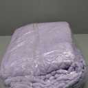 BEDELITE Fleece Throw Blanket for Couch & Bed - 3D Jacquard Decorative Lavender Blanket, Super Soft and Cozy Warm Fuzzy Blanket All Seasons Suitable, 50x60Inches