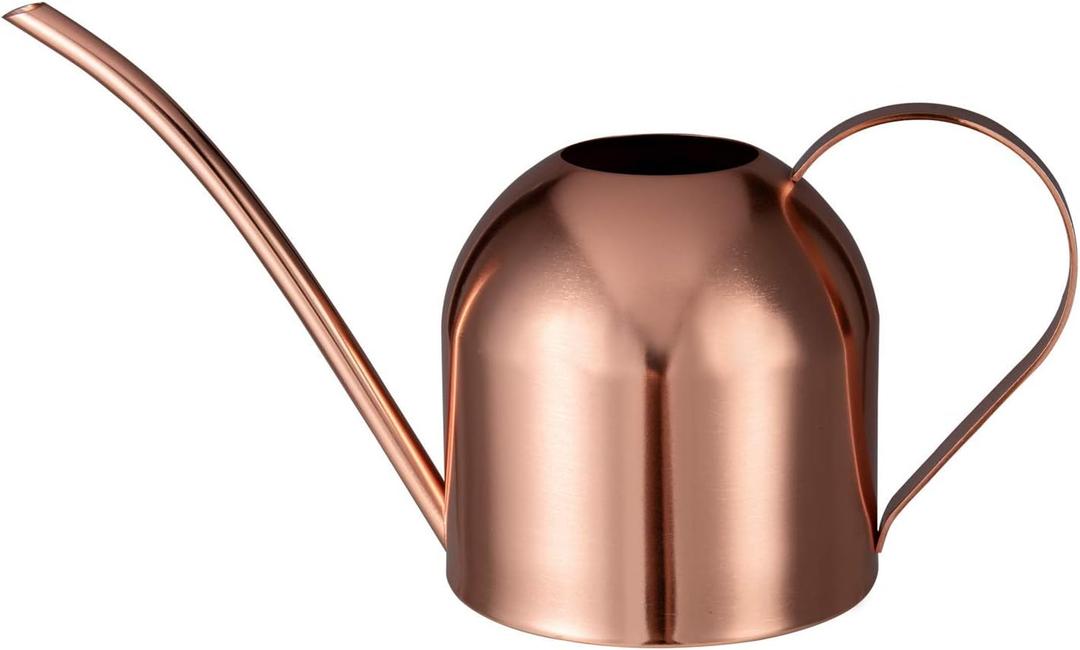 IMEEA Indoor Watering Can for House Plants 33oz/1L Stainless Steel Watering Can with Long Spout for Succulents, Bonsai (33oz (Rose Gold))
