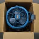 Battery Operated Fan Compatible with Makita 18V Battery (No Batteries) with AC Adapter Up to 650 CFM Variable Speed Battery Powered Cordless Fan, Low Noise 30dB Portable & Camping Jobsite Fans