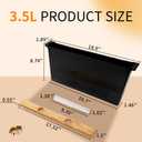 2 Pack 3.5L Bee Feeder, Beeswax Coated Beehive Frame Feeder, Bee Sugar Water Feeder, Essential Beekeeping Equipment for Honeybee Hives
