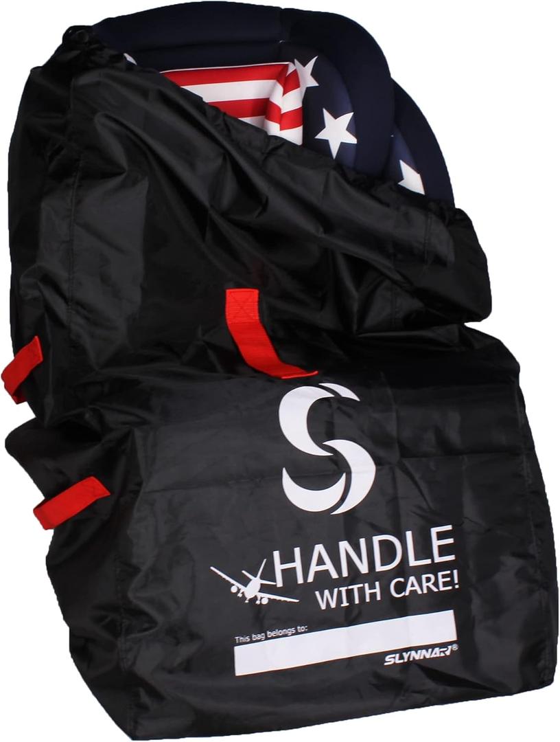 Car Seat Travel Bag for Airplane - Fits Convertible Car Seats, Infant carriers & Booster Seats, Black Upgrade Car Seat Travel Bag for Airplane - Fits Convertible Car Seats, Infant carriers & Booster Seats, Black Upgrade