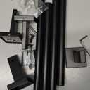 MKO Towel Bar for Bathroom, 24" Hand Towel Holder Rod with Metal, Black Towel Racks for Bathroom Hanger Wall Mounted for Home Essentials, 2 Pack