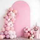 Pink 7.2 FT Arch Backdrop Cover, Pink Arch Cover, Wedding Arch Backdrop Stand Cover for Birthday Wedding Party Decoration