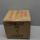 Livex 20588-07 Transitional Two Light Outdoor Ceiling Mount from Nyack Collection in Bronze/Dark Finish, 8.00 inches