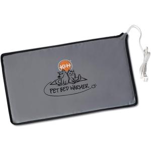 K&H Pet Products Pet Bed Warmer, Turn Any Pet Bed Into a Heated Cat or Dog Bed, Waterproof Indoor Heated Warming Pad Insert, Automatic Temperature, Safety Listed - Extra-Large 26.5 X 16.75in Gray