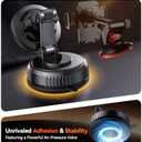 Miracase for MagSafe Car Mount[3600gf Strong Magnet & 89+LBS Suction Base]Vacuum Magnetic Phone Holders for Your Car, 360 Adjustable Dashboard & Windshield Mount with Dash Accents for All Smartphones