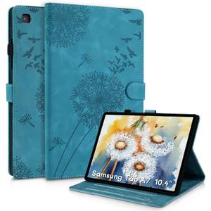 Galaxy Tab A7 Case T509 T500 T505 T503, Dandelion Cover with Kickstand for Pencil Holder, Magnetic Closure and Precise Cutouts, Compatible with Samsung Galaxy Tab A7 2022 2020 10.4 Inch Blue