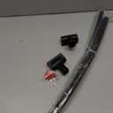 Curved Shower Curtain Rod For Bathroom 38-72 Inches, Adjustable Length, Curved Shower Rod, 0.9MM thickness, Round Shower Curtain Rods, Rotate Bracket For Large Shower Space, Need Drilling, Black