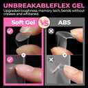UNA GELLA Oval Nail Tips Exra Short 504PCS Pre-shape Gel Oval Almond Nail Tips for Women DIY Salon Round Almond Press On Nails Full Cover Clear Fake Acrylic Tips 12 Sizes