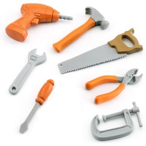 3 Inch Kids Toy 8PCS Mini Construction Toys Working Tools Educational Pretend Role Play Set Diorama Projects Kids Birthday Gift Learning Toy