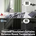 BGment Thermal Insulated 100% Blackout Curtains for Bedroom with Black Liner, Double Layer Full Room Darkening Noise Reducing Grommet Curtain (52 x 84 Inch, Grass Green, 2 Panels)