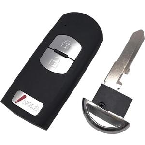 Replacement Key Fob Case Shell Fit for Mazda 3 CX-3 CX-5 WAZSKE13D01 662F-SKE13D01 Keyless Entry Remote Car Key Housing Casing Outer Cover Repair (1)