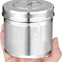 Reinmoson 2 Pack Large Tea Ball Infuser for Loose Leaf Tea & Spice Ball for Cooking Soup, 304 Stainless Steel, Threaded Lid, Chain Hook, Extra Fine Mesh Tea Strainer Ball for Herb, Iced Tea