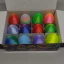 12PCS 3D Dragon Eggs with Dragon Inside, Easter Basket Stuffers Mini Easter Egg Set Articulated Unique Easter Basket Essentials for Adults Kids