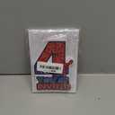 Superhero 4th Birthday Party Invitations with Envelopes 4 Year Old Birthday Four Shaped Invites Card Boy Party Favors Decorations Supply, 20 Count