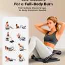 AIRHOP Ab Machine for Stomach Workout, Abs Workout Equipment for Sit Up Exercise, 4-Speed Adjustable Ab Trainer Machine with Automatic Rebound, Home Gym Abdominal Exercise Equipment for All Ages