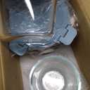 [UPGRADED LID] 6 Sets 3 Cup/24oz Borosilicate Glass Meal Prep Containers with Lids, Food Storage Bowl Jars for Soup Leftover Meal Lunch Oats Fruit Deli Salads - Microwave, Oven, Freezer Safe -BPA Free