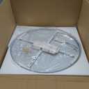 Modern Bathroom LED Ceiling Light, 19inch Chrome Round Flush Mount Ceiling Light, Dimmable 3000K-6000K, 40W, Ultra-Thin Minimalist Office Lighting for Living Room, Bedroom, Kitchen, Hallway